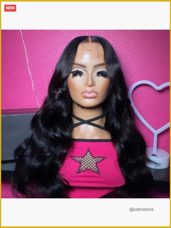 2x6 HD Transparent Body Wave Human Hair Lace Closure Middle Part With Baby Hair